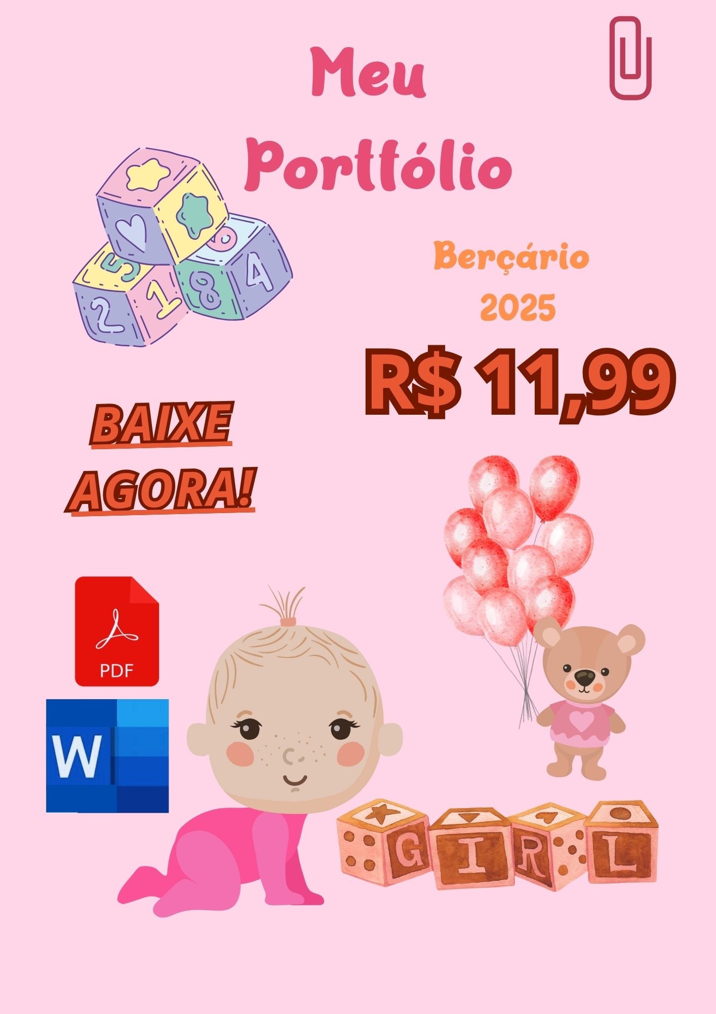 19. PROMOÇÃO MODELO PORTFÓLIO BERÇARIO ROSA